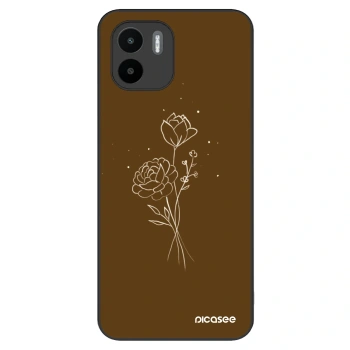 Maskica za Xiaomi Redmi A2 - Brown flowers