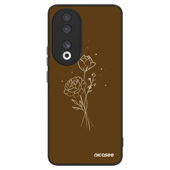 Maskica za Honor 90 5G - Brown flowers