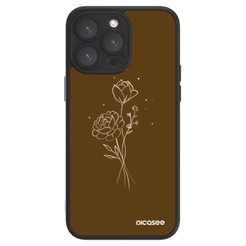 Picasee ULTIMATE CASE za Apple iPhone 15 Pro Max - Brown flowers
