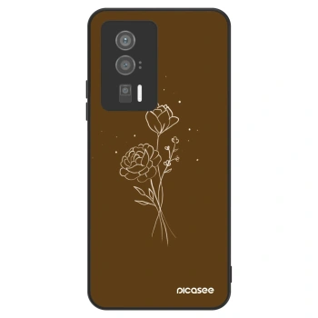 Maskica za Xiaomi Poco F5 Pro 5G - Brown flowers