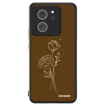 Picasee ULTIMATE CASE za Xiaomi 13T Pro - Brown flowers