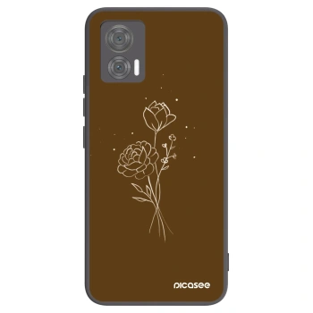 Maskica za Motorola Edge 30 Neo - Brown flowers