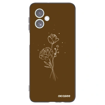 Maskica za Motorola Moto G54 5G - Brown flowers