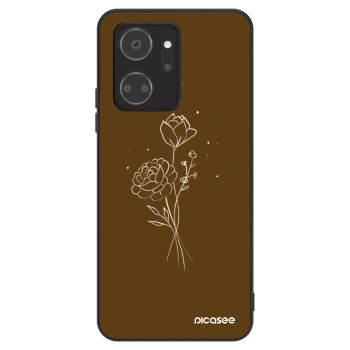 Maskica za Honor X7a - Brown flowers