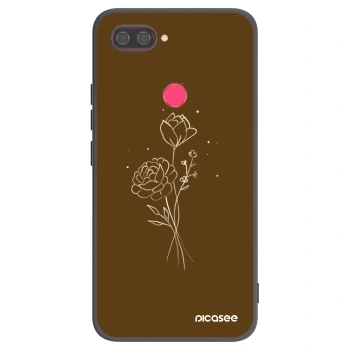 Maskica za Xiaomi Mi 8 Lite - Brown flowers