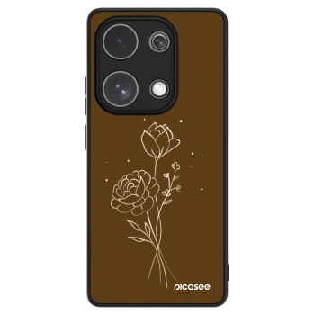 Picasee ULTIMATE CASE za Xiaomi Redmi Note 13 Pro 4G - Brown flowers