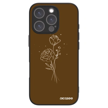 Maskica za Apple iPhone 16 Pro - Brown flowers