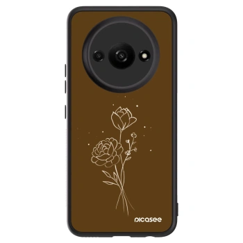 Maskica za Xiaomi Redmi A3 - Brown flowers
