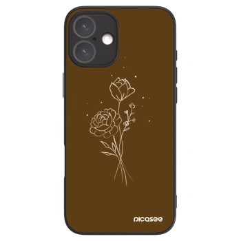 Picasee ULTIMATE CASE za Apple iPhone 16 Plus - Brown flowers