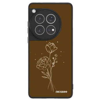 Picasee ULTIMATE CASE za OnePlus 12 5G - Brown flowers