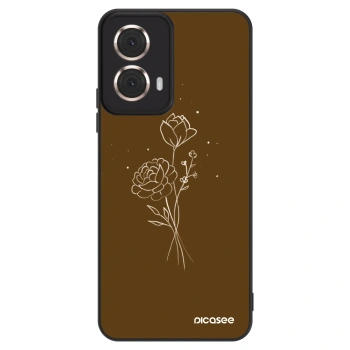 Maskica za Motorola Moto G85 - Brown flowers
