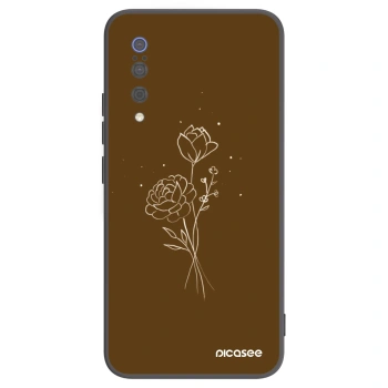 Maskica za Xiaomi Mi 9 - Brown flowers