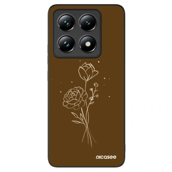 Picasee ULTIMATE CASE za Xiaomi 14T Pro - Brown flowers