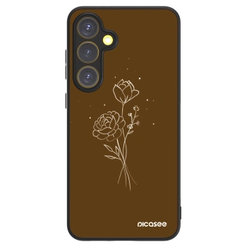 Picasee ULTIMATE CASE PowerShare za Samsung Galaxy S24 FE S721B - Brown flowers
