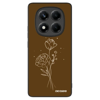 Picasee ULTIMATE CASE za Xiaomi Redmi Note 14 Pro+ 5G - Brown flowers