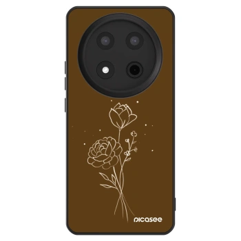 Maskica za Honor Magic7 Lite 5G - Brown flowers