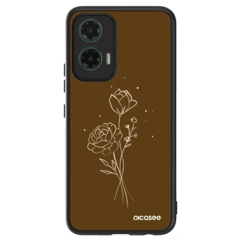 Maskica za Motorola Moto G35 5G - Brown flowers