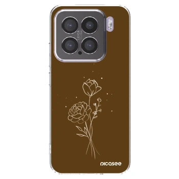 Picasee silikonska prozirna maskica za Xiaomi 15 - Brown flowers
