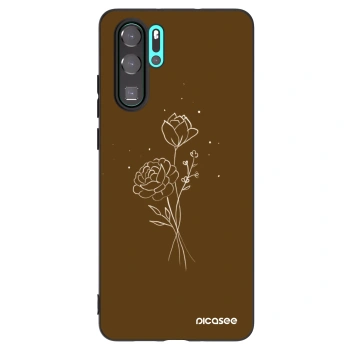 Maskica za Huawei P30 Pro - Brown flowers