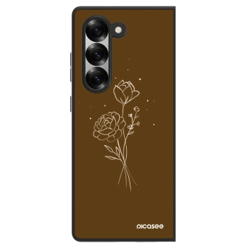 Maskica za Samsung Galaxy Z Fold6 5G - Brown flowers
