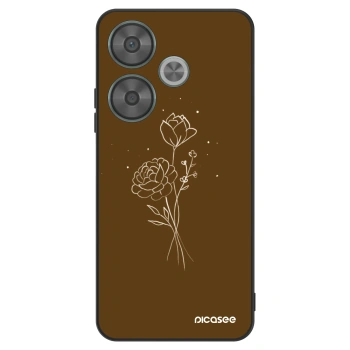 Maskica za Xiaomi Poco F6 - Brown flowers