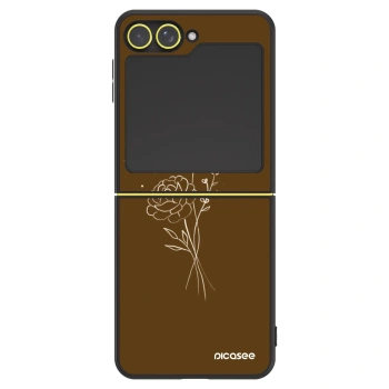 Maskica za Samsung Galaxy Z Flip5 5G - Brown flowers
