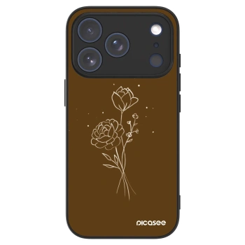 Picasee ULTIMATE CASE MagSafe za Apple iPhone 17 Pro - Brown flowers