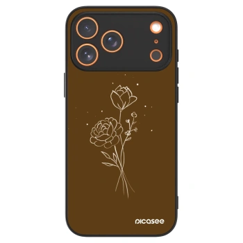 Picasee ULTIMATE CASE MagSafe za Apple iPhone 17 Pro Max - Brown flowers