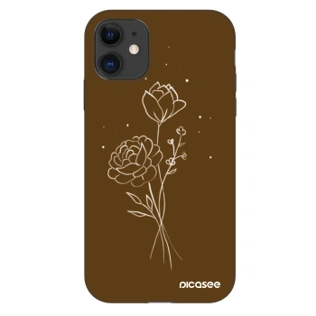 Maskica za Apple iPhone 11 - Brown flowers