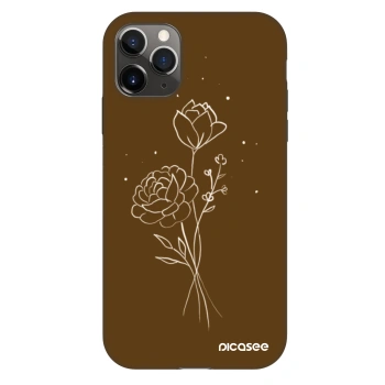 Maskica za Apple iPhone 11 Pro - Brown flowers