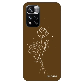 Maskica za Xiaomi Redmi Note 11 Pro 5G - Brown flowers