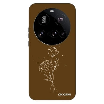 Maskica za Xiaomi 15 Ultra - Brown flowers
