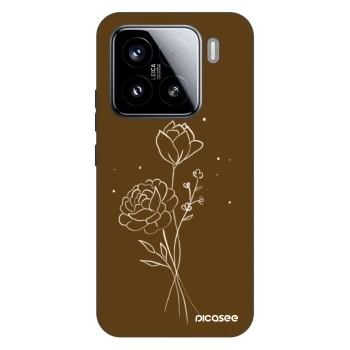Maskica za Xiaomi 15 - Brown flowers