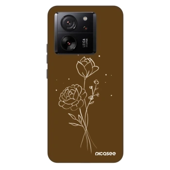 Maskica za Xiaomi 13T - Brown flowers
