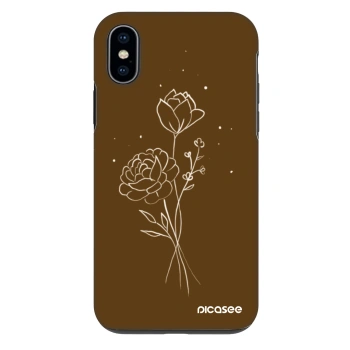 Maskica za Apple iPhone X/XS - Brown flowers