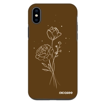 Maskica za Apple iPhone XS Max - Brown flowers
