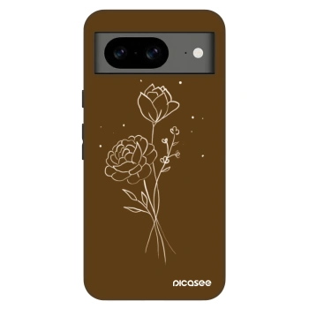 Maskica za Google Pixel 8 Pro - Brown flowers