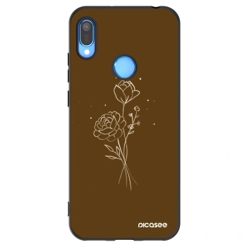 Maskica za Huawei Y6 2019 - Brown flowers