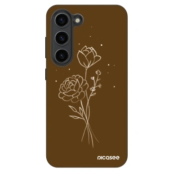 Maskica za Samsung Galaxy S23 5G - Brown flowers