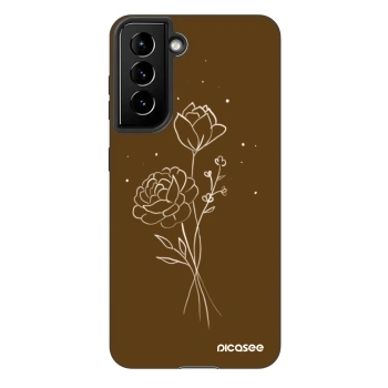 Maskica za Samsung Galaxy S21 FE 5G - Brown flowers