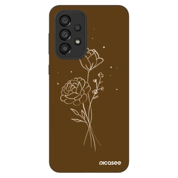Maskica za Samsung Galaxy A33 5G A336 - Brown flowers
