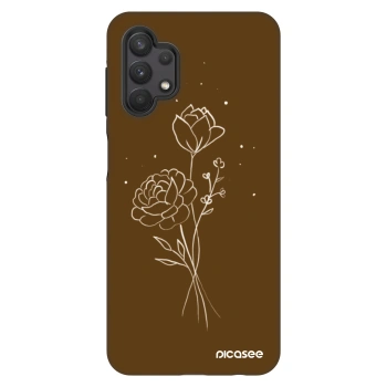 Maskica za Samsung Galaxy A32 5G A326B - Brown flowers