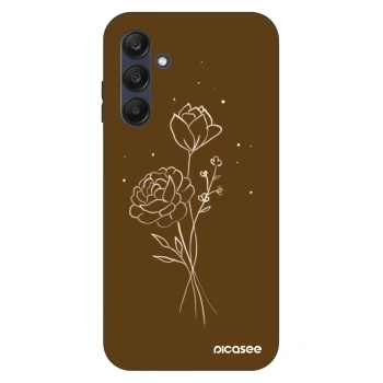 Maskica za Samsung Galaxy A25 A256B 5G - Brown flowers