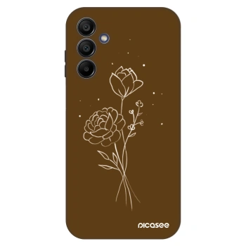 Maskica za Samsung Galaxy A15 A155F 4G - Brown flowers