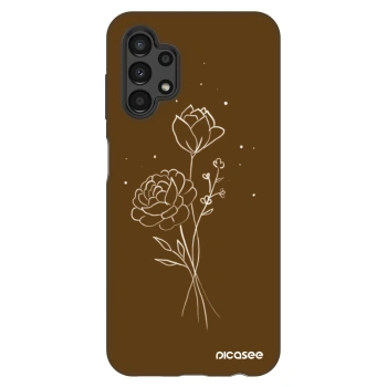 Maskica za Samsung Galaxy A13 4G A135 - Brown flowers