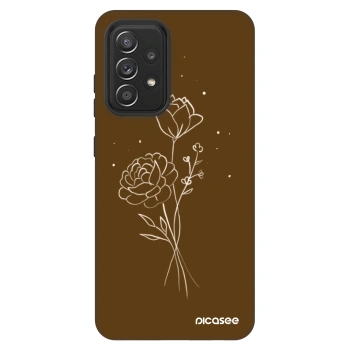 Maskica za Samsung Galaxy A52 5G A525F - Brown flowers