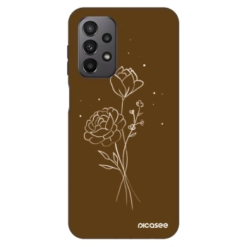 Maskica za Samsung Galaxy A23 A235F 4G - Brown flowers