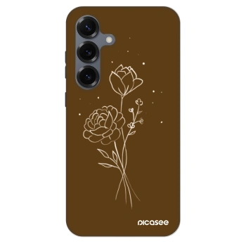 Maskica za Samsung Galaxy S25 5G - Brown flowers