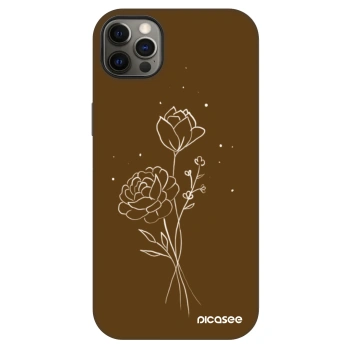 Maskica za Apple iPhone 12 Pro Max - Brown flowers