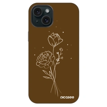 Maskica za Apple iPhone 14 - Brown flowers